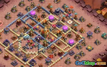 town hall 16, trophy/war base layout #43974