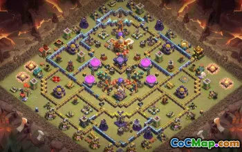 town hall 16, trophy/war base layout #44035