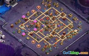 town hall 16, trophy/war base layout #44252
