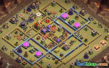 town hall 16, trophy/war base layout #44304