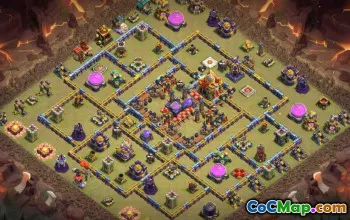town hall 16, trophy/war base layout #44305