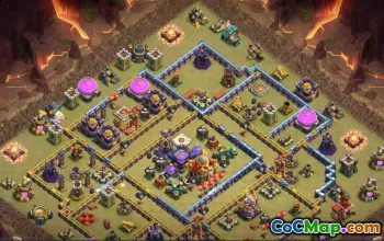 town hall 16, trophy/war base layout #44326