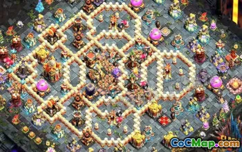 town hall 16, trophy/war base layout #44478