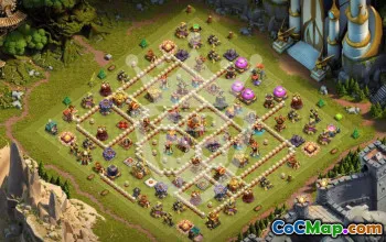 town hall 16, trophy/war base layout #44644