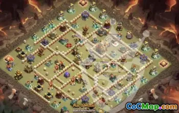 town hall 16, trophy/war base layout #44731