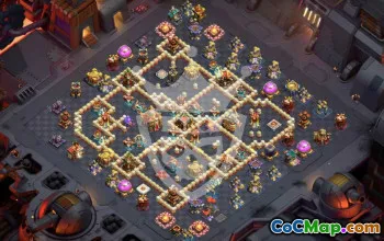 town hall 16, trophy/war base layout #44763