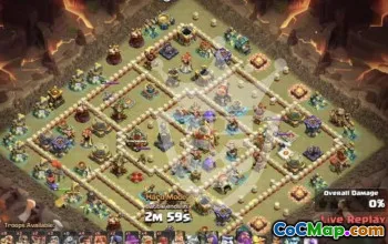 town hall 16, trophy/war base layout #44766