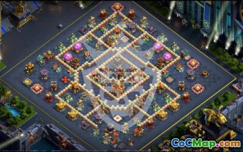 Top Town Hall 16 Base Layouts with Copy Link #44769