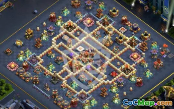 town hall 16, trophy/war base layout #44788
