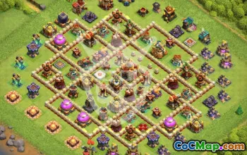 Top Clash of Clans TH16 Base Layouts and Maps #44794