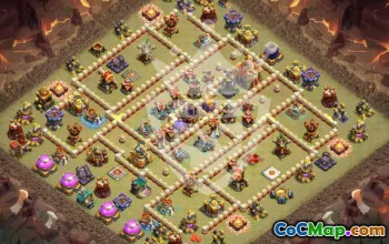 Perfect Town Hall 16 Base Layouts with Copy Link #44826