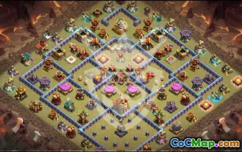 Top Town Hall 16 Base Layouts to Copy #44859