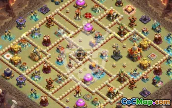 Top CoC Town Hall 16 Base Layouts with Copy Link #44868