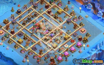 town hall 16, trophy/war base layout #44869