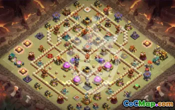 Top TH16 Clash of Clans Base Layouts & Linking #44898