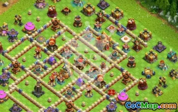 Top Town Hall 16 Base Layouts with Copy Link #44909