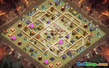 Top Town Hall 16 Base Layouts with Copy Link #44924