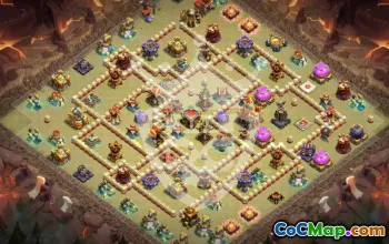 town hall 16, trophy/war base layout #44932