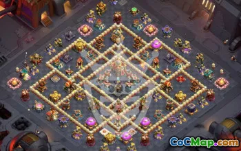 town hall 16, trophy/war base layout #45037