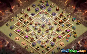 Top Copy Town Hall 16 Base Layouts #45046