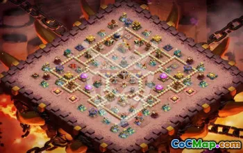 town hall 16, trophy/war base layout #45093