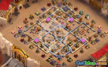 town hall 16, trophy/war base layout #45296