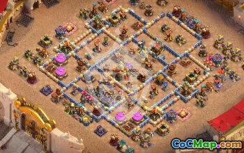 town hall 16, trophy/war base layout #45299