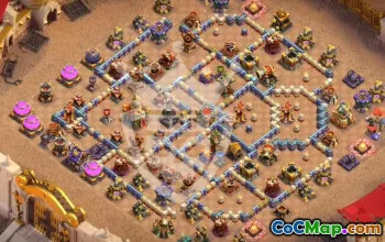 town hall 16, trophy/war base layout #45300