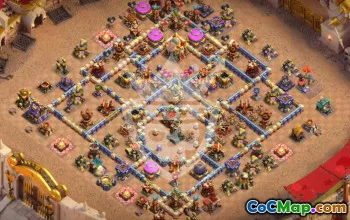 town hall 16, trophy/war base layout #45302