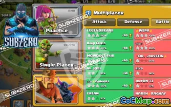 town hall 16, trophy/war base layout #48492