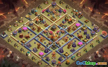 Top Copy Base Layout for Clash of Clans T16 #49656