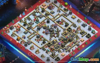 TH17 Defense Base with Link | Legend League Trophy Clash of Clans 2025 #50495