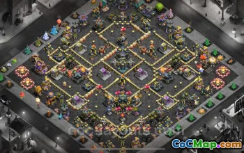 TH17 Defense Trophy Base with Link | Legend League Clash of Clans 2025 #51497
