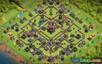 TH17 Defense Trophy Base with Link | Legend League Clash of Clans 2025 #52518