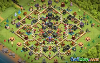 TH17 Farming Base | Anti 3 Stars | Clash of Clans 2025 #22476