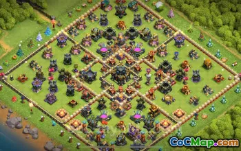 TH17 Farming Base Copy - Anti 3 Stars for Clash of Clans 2025 #26152