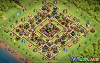 TH17 Farming Base Copy with Link - Clash of Clans 2025 #22597