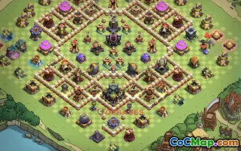 Guia básico de agricultura TH17 | Copiar Link Base - Clash of Clans #18613