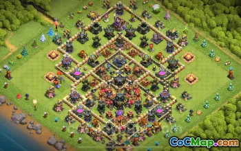 TH17 Farming Base Link - Anti 3 Stars - Clash of Clans 2024 #17769