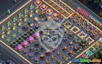 town hall 17, funny/progress base layout #45435