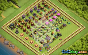 Top Copy Base Layout for TH17 in CoC #47005