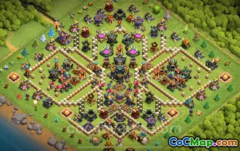 TH17 Trophy Base Copy for Clash of Clans 2025 - Defense #22492