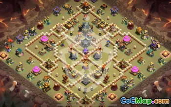 Top Copy Base Layout for Clash of Clans TH17 #47535