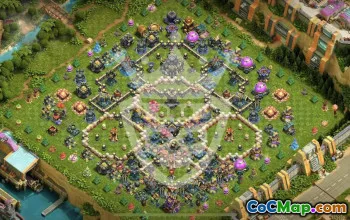 town hall 17, trophy/war/hybrid base layout #48037