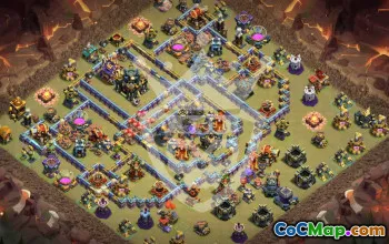 town hall 17, trophy/war/hybrid base layout #48431
