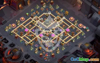 town hall 17, trophy/war base layout #44949