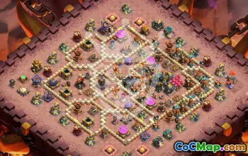 town hall 17, trophy/war base layout #44958