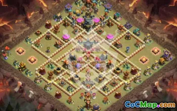 town hall 17, trophy/war base layout #44973