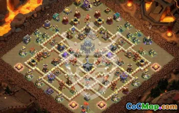 town hall 17, trophy/war base layout #44984