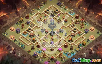 Copy TH17 Clash of Clans Base Layout #45031